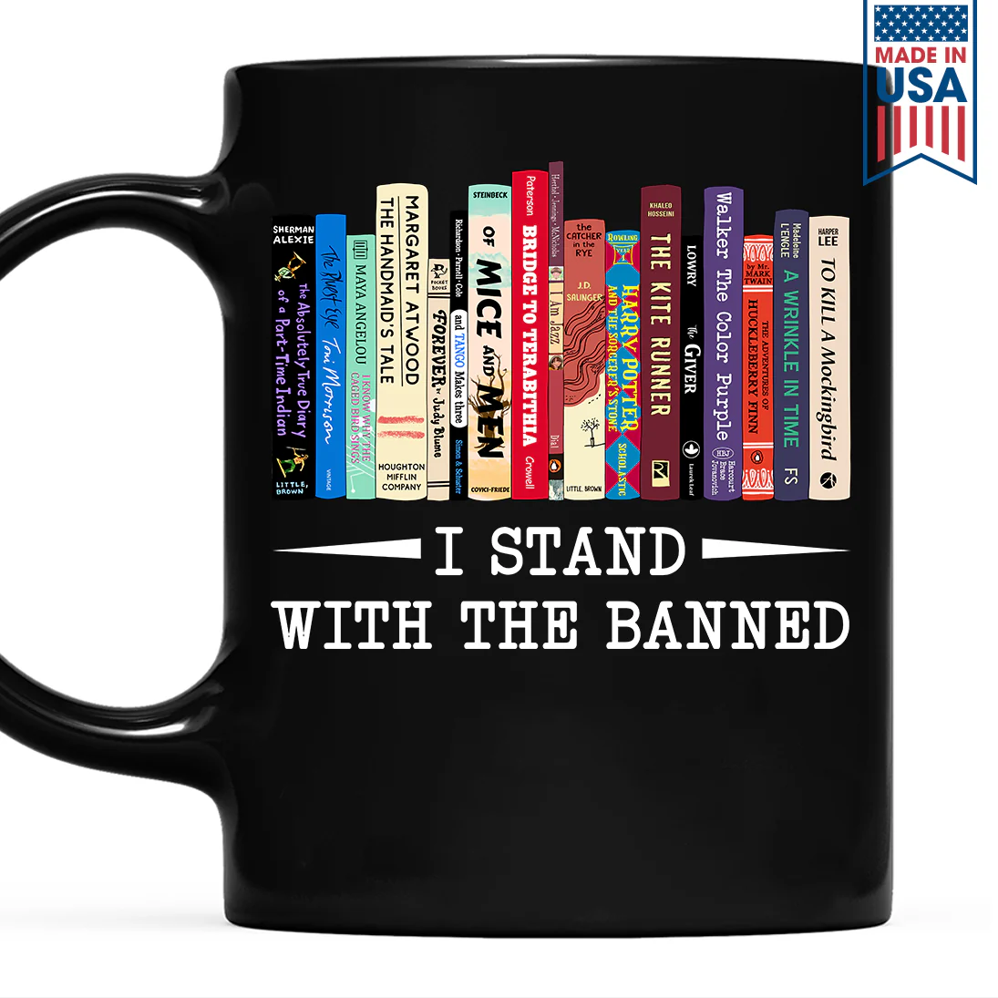 I Stand With The Banned Book Lover Gift Mug - Image 2