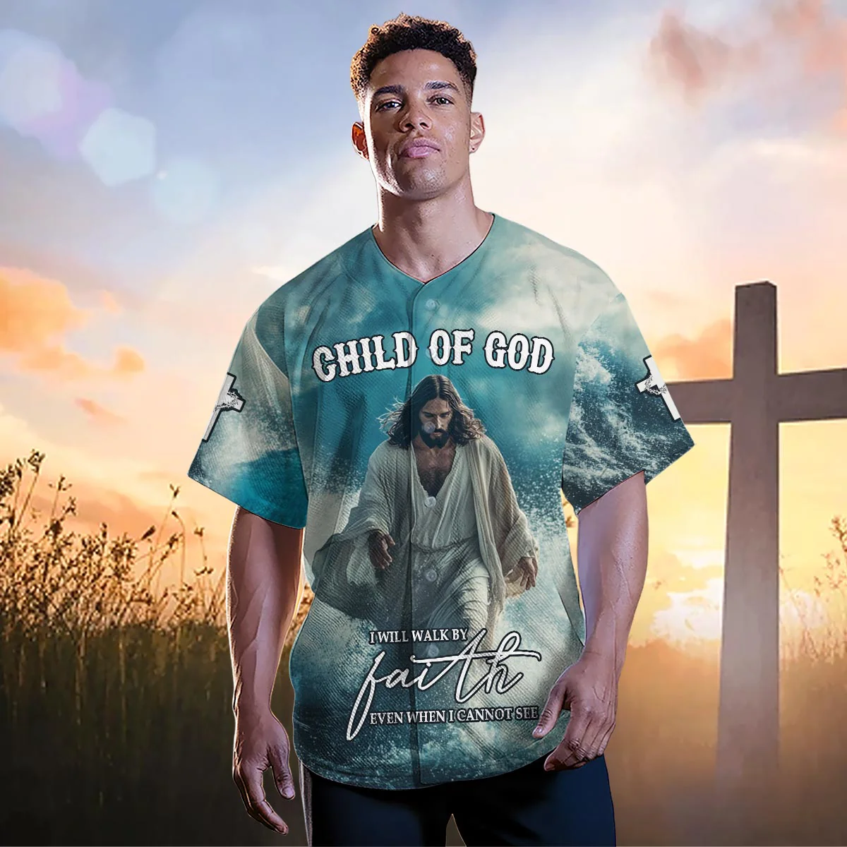 I will Walk by faith even when I cannot see Baseball Jersey Bundle - Image 11