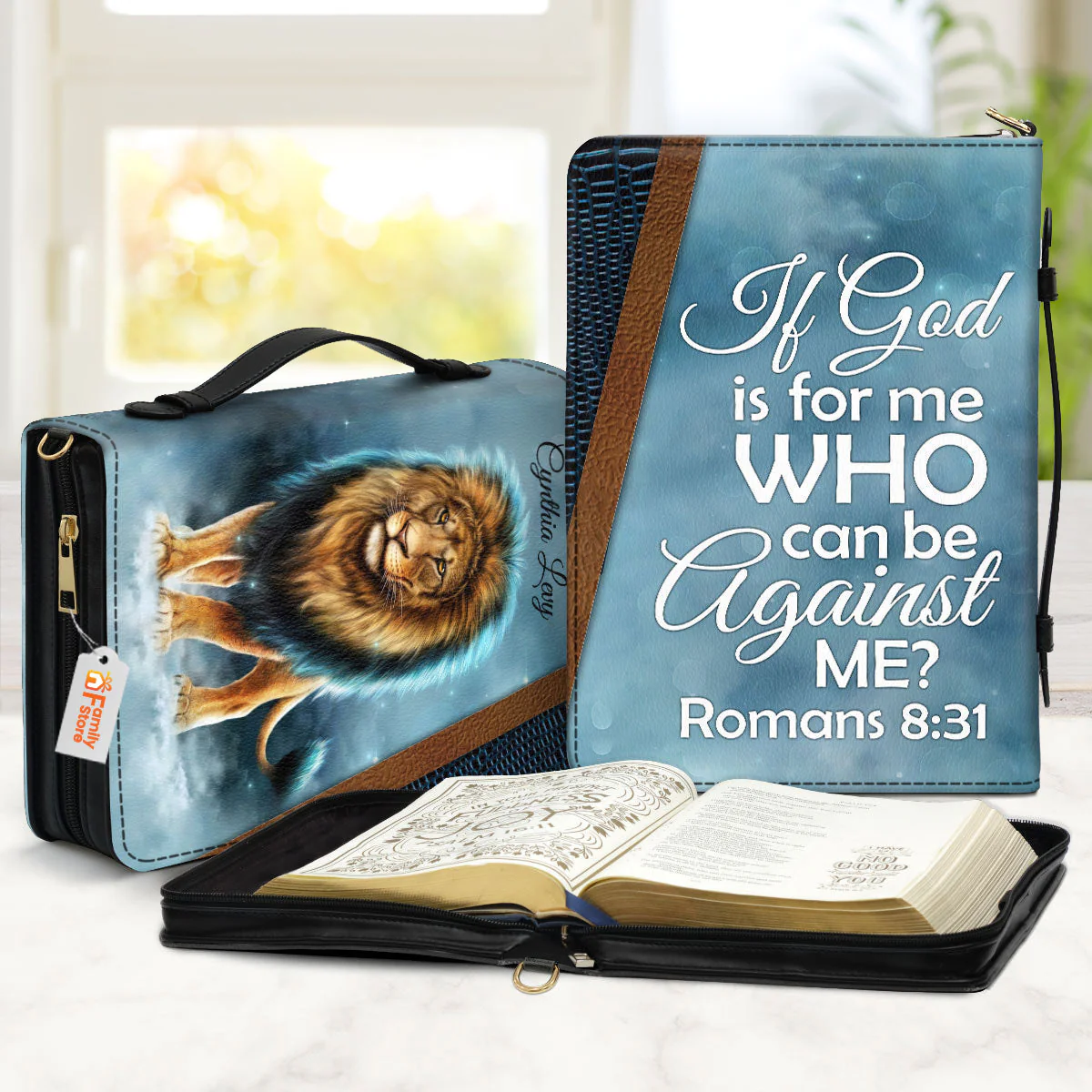 If God Is For Me Who Can Be Against Me - Awesome Personalized Bible Covers - AT4080703 - Image 2