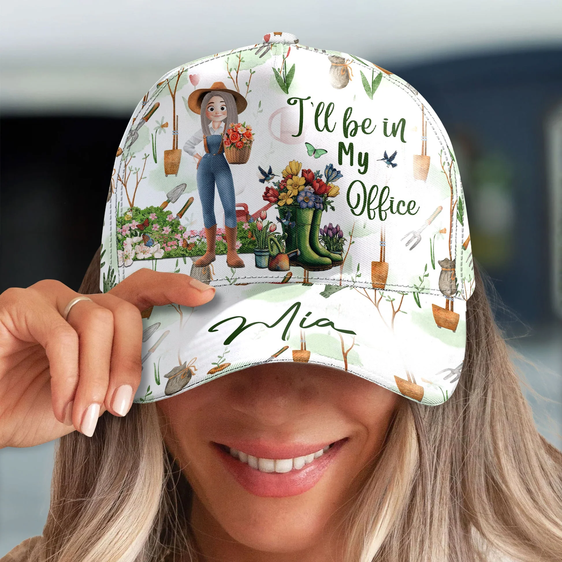I'll Be In My Office Cartoon Version - Personalized Classic Cap | GR31 PT - Image 4