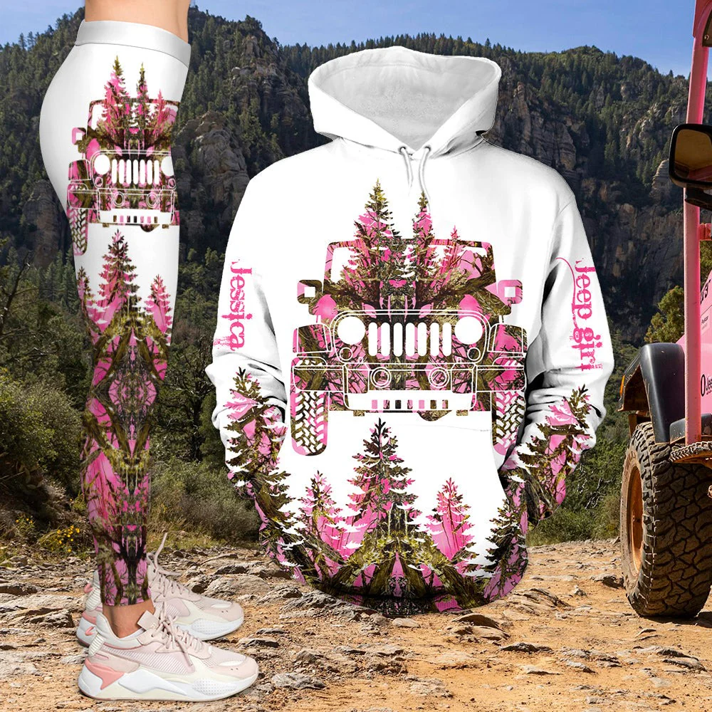 I'm A Jeep Girl/Boy - Personalized Hoodie And Leggings - Gifts For Off Road Lovers NL122 - Image 2