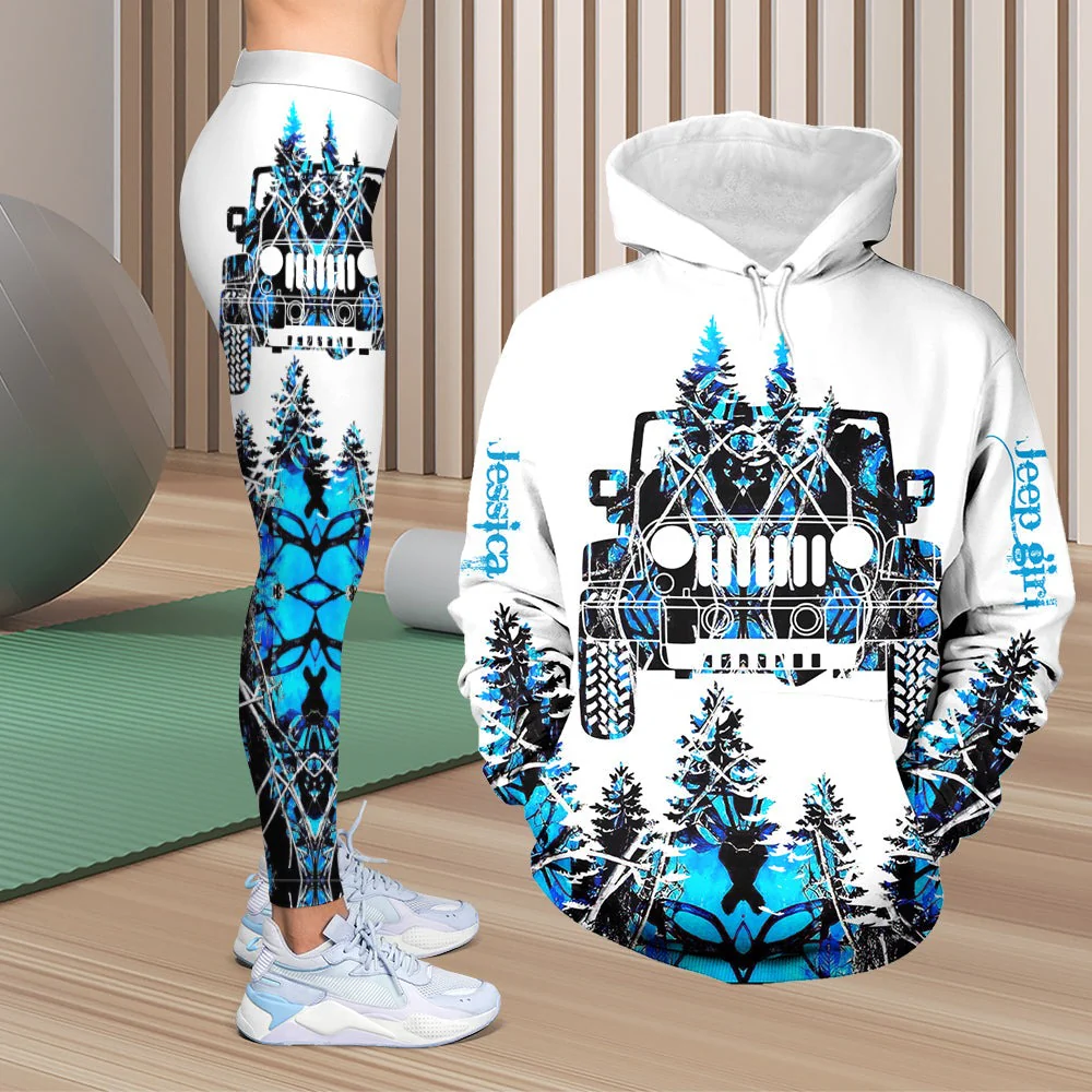 I'm A Jeep Girl/Boy - Personalized Hoodie And Leggings - Gifts For Off Road Lovers NL122 - Image 3