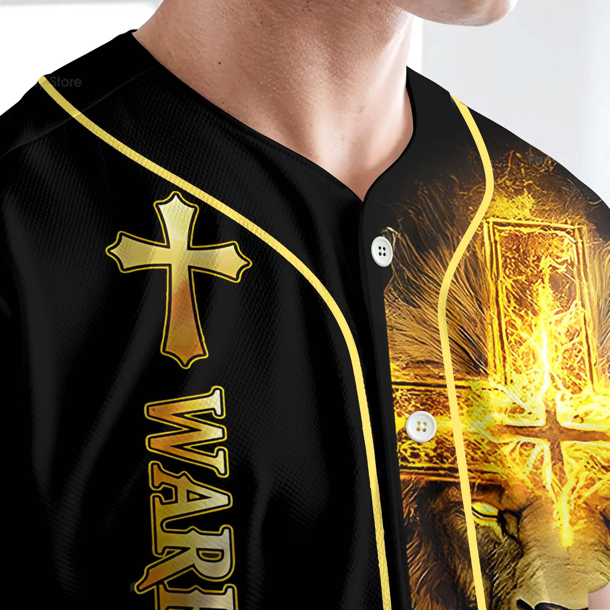 I'm A Warrior Of God Custom Name Baseball Jersey - Christant Gift For Him - Image 4