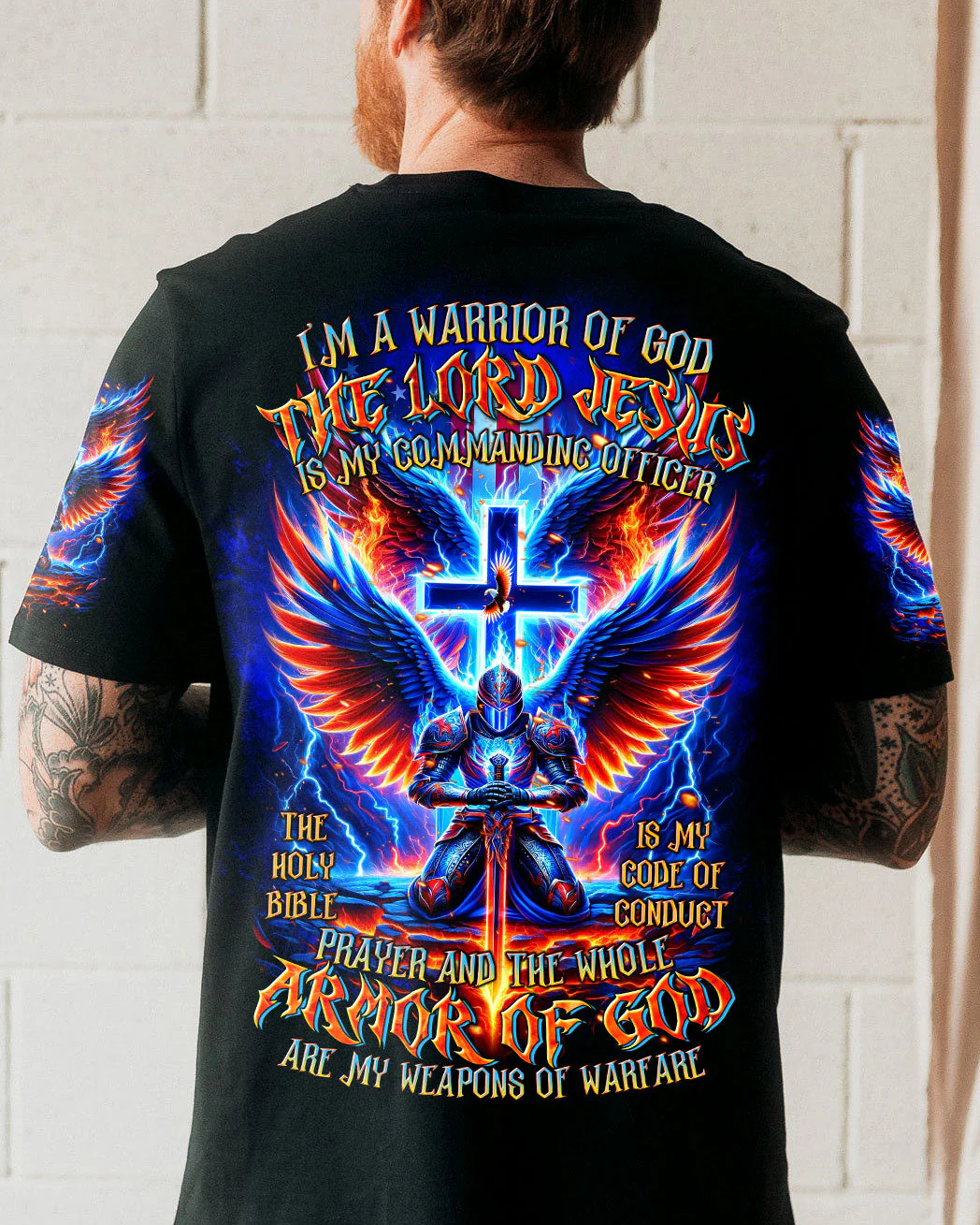 I'm A Warrior Of God Men's All Over Print Shirt - 0409243