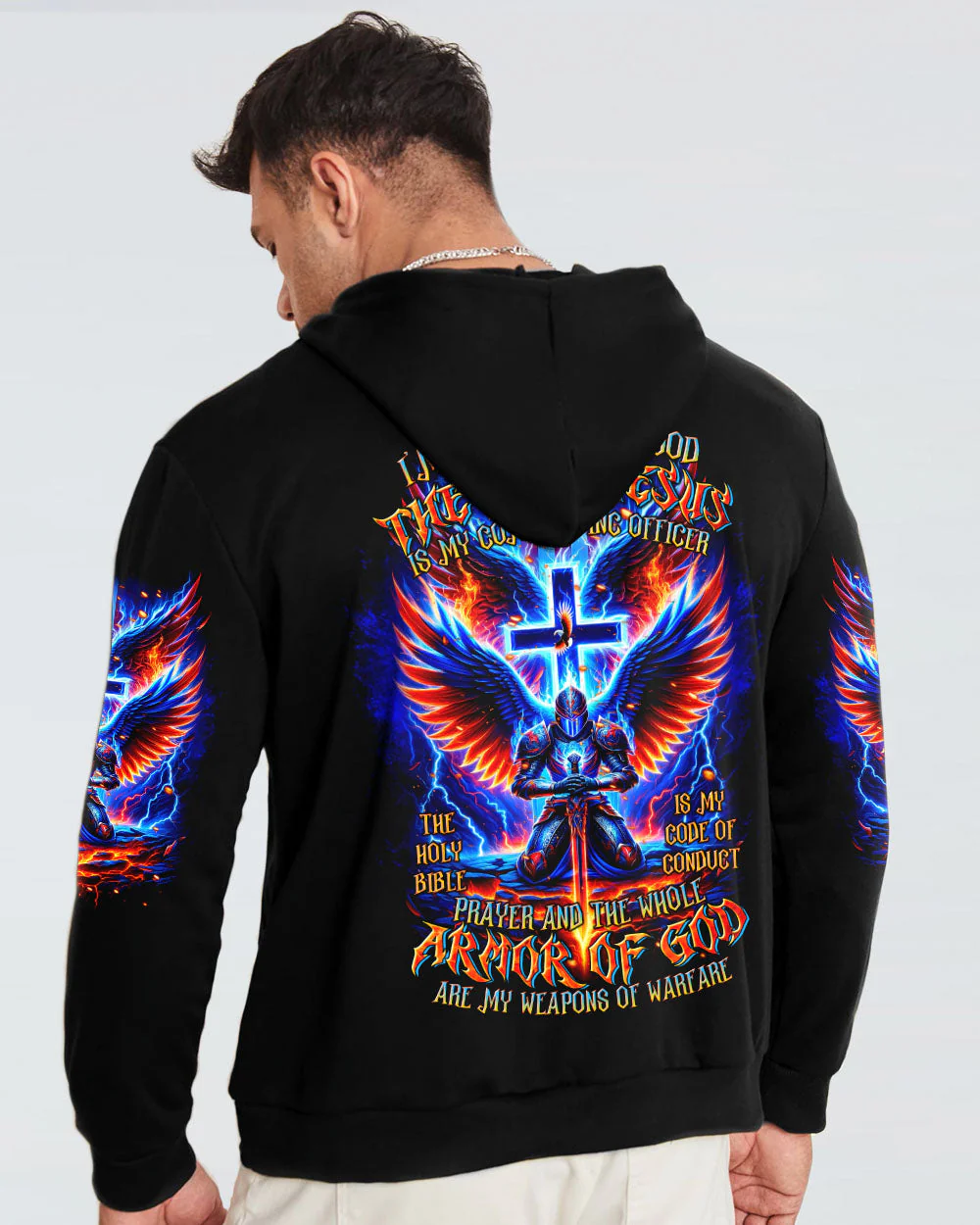 I'm A Warrior Of God Men's All Over Print Shirt - 0409243 - Image 5