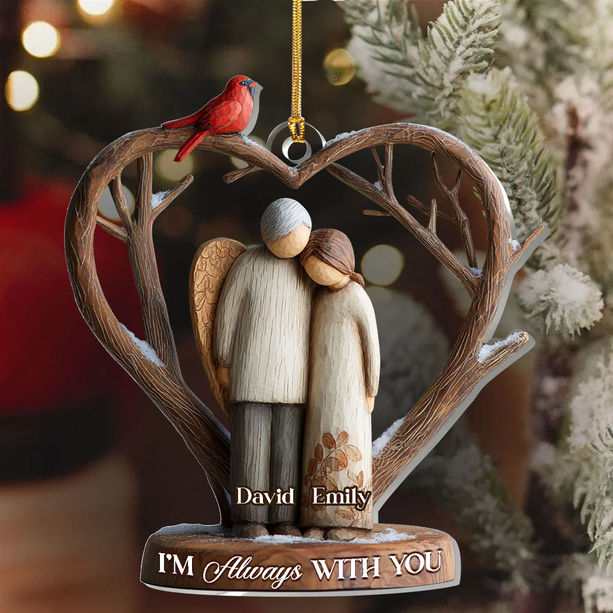 I'm Always With You | Personalized 1-Layer Acrylic Ornament - Image 6