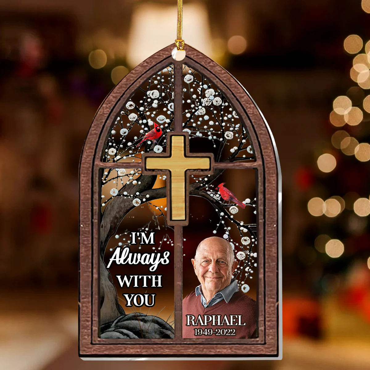 I'm Always With You - Personalized 1-Layer Acrylic Ornament HL128 - Image 2