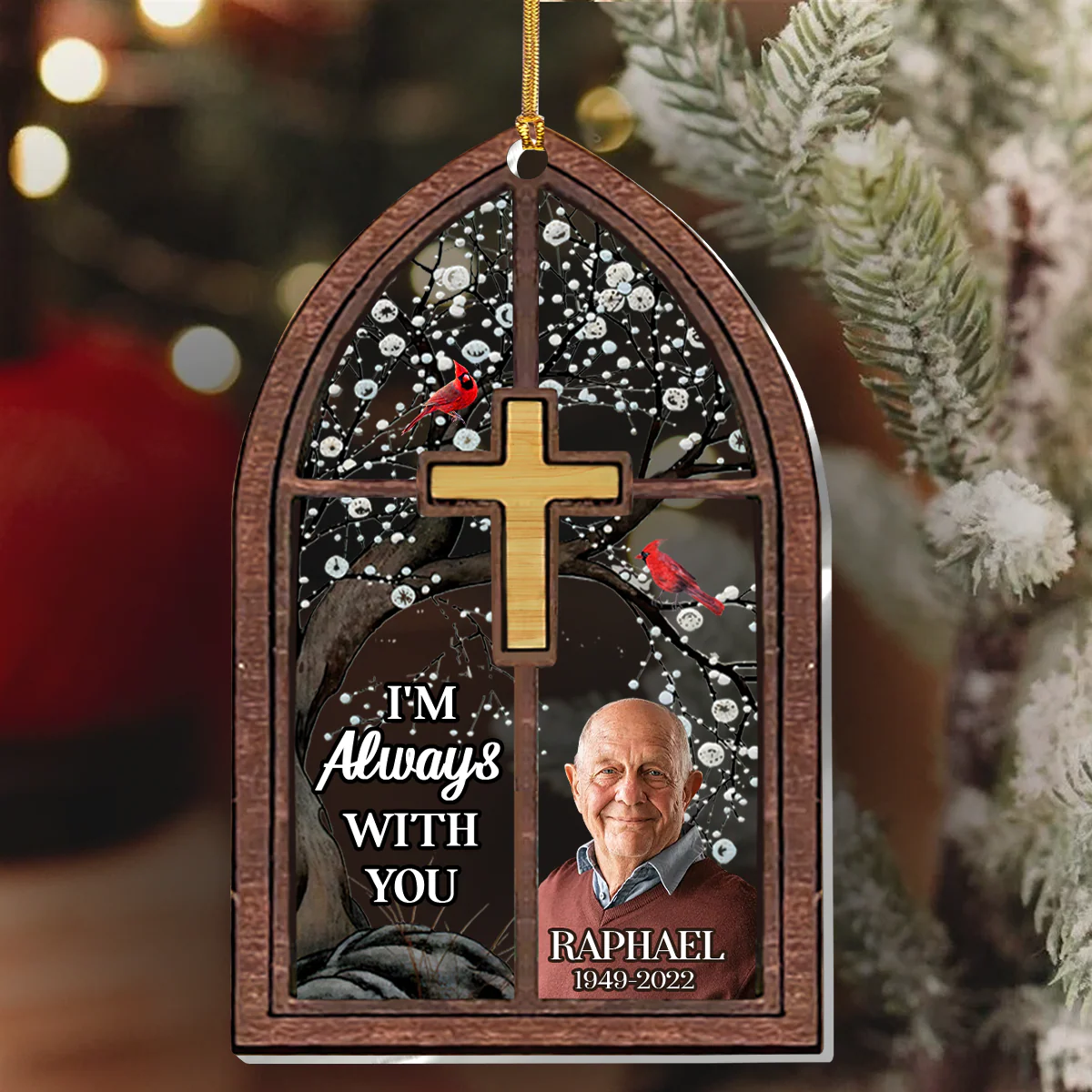 I'm Always With You - Personalized 1-Layer Acrylic Ornament HL128 - Image 6