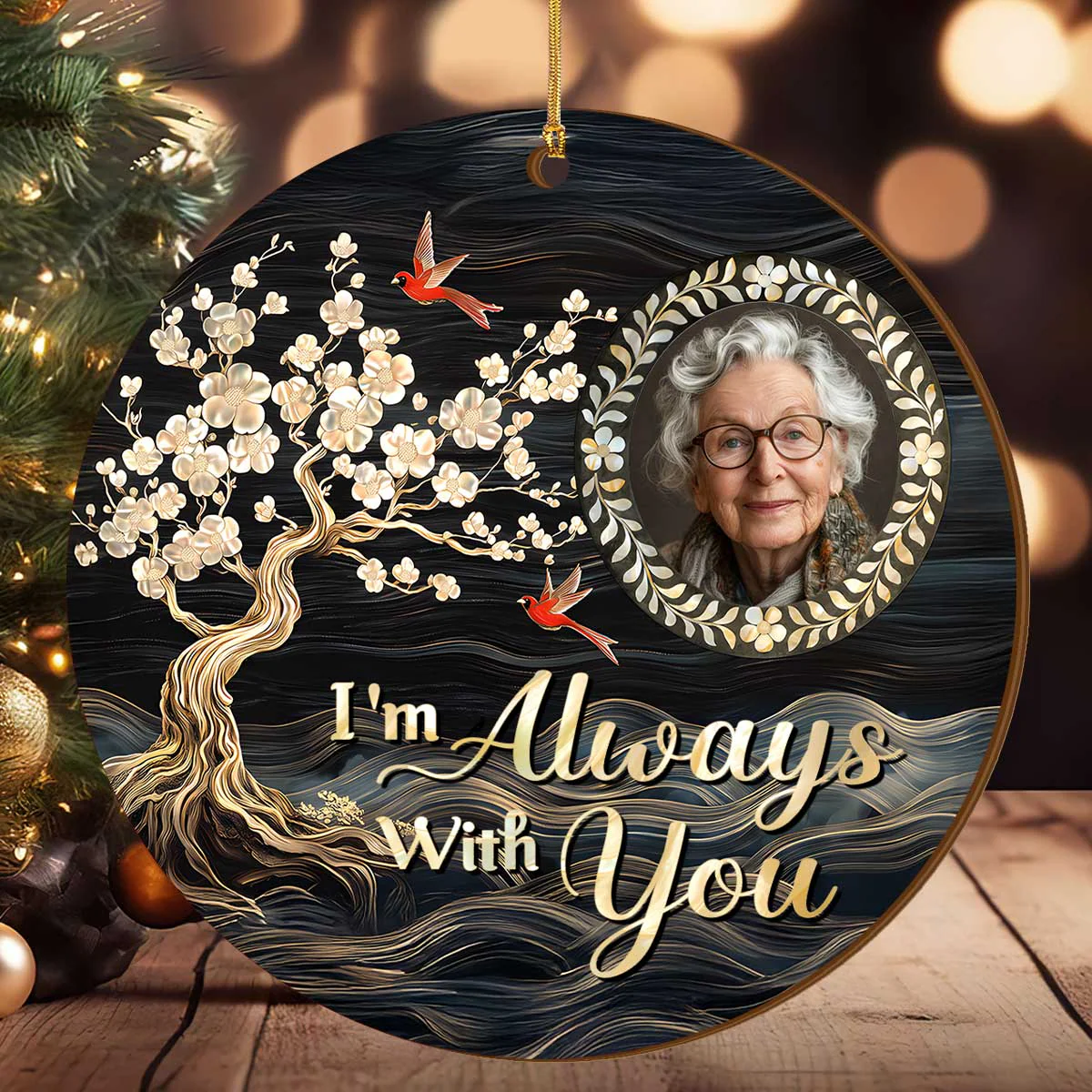 I'm Always With You - Personalized Acrylic Ornament HL128 - Image 2
