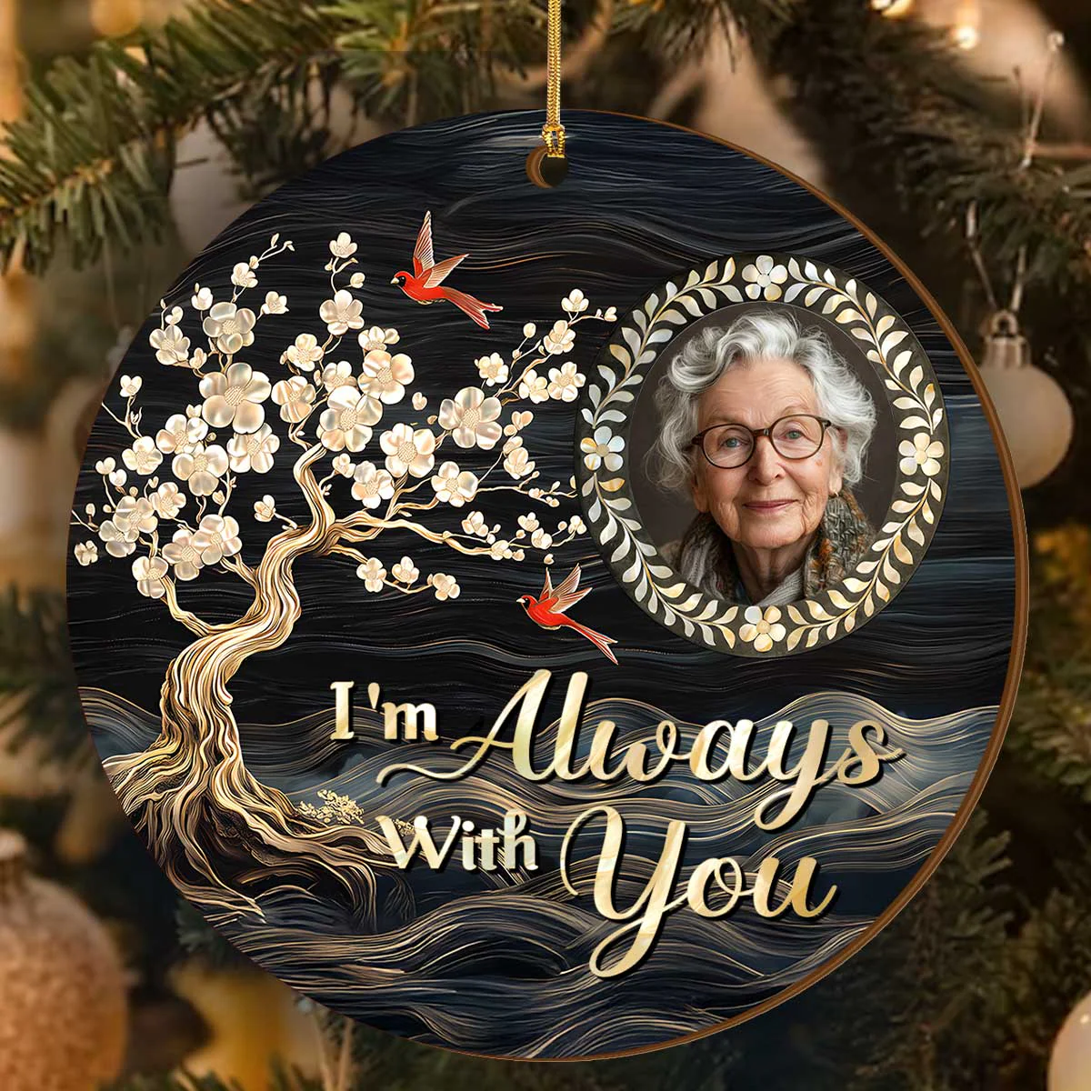 I'm Always With You - Personalized Acrylic Ornament HL128 - Image 3
