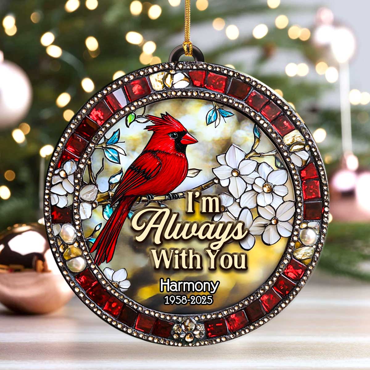 I'm Always With You - Personalized Acrylic Ornament TD118 - Image 4