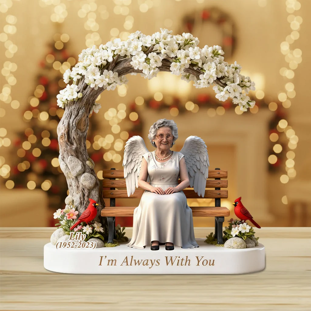 I'm Always With You - Personalized Memorial Custom Shaped Acrylic Plaque - Image 3