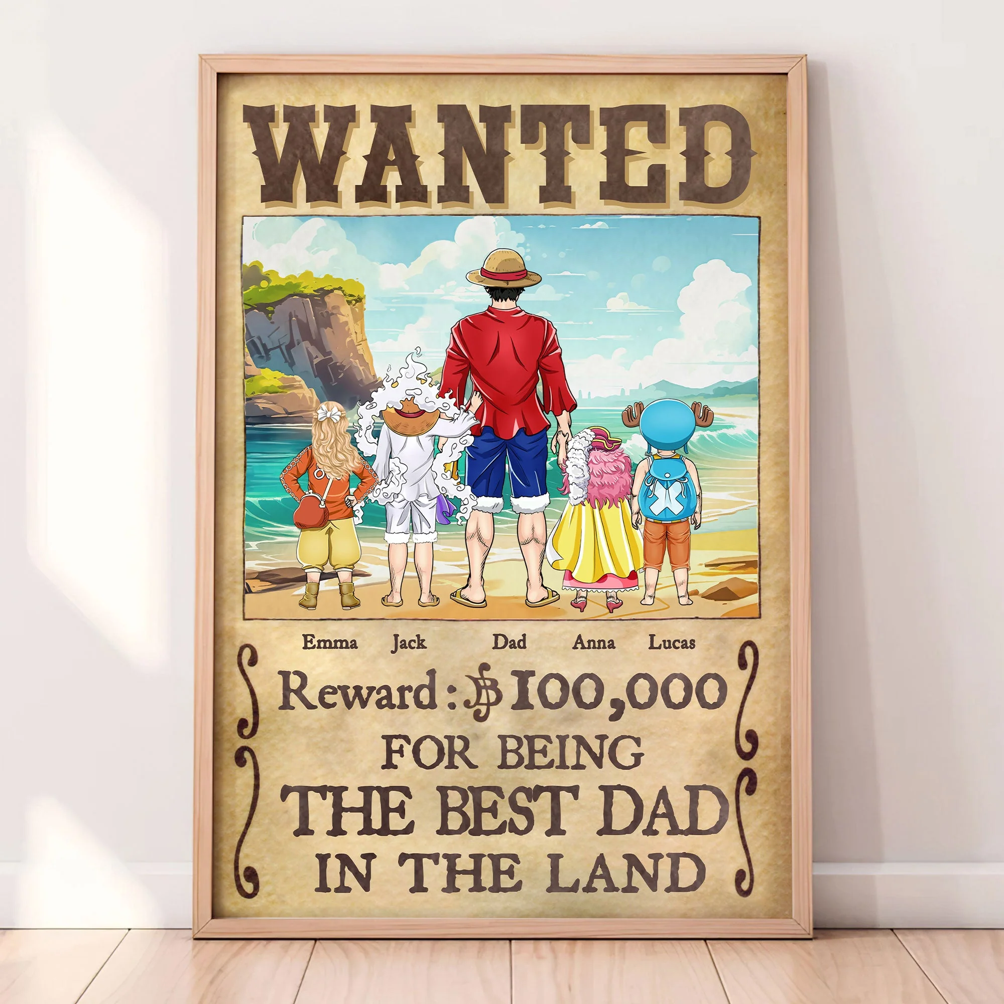 I'm Being The Best Dad In The Land - Personalized Poster Canvas - Gift For Dad, Father's Day | CL11 NA94 - Image 3