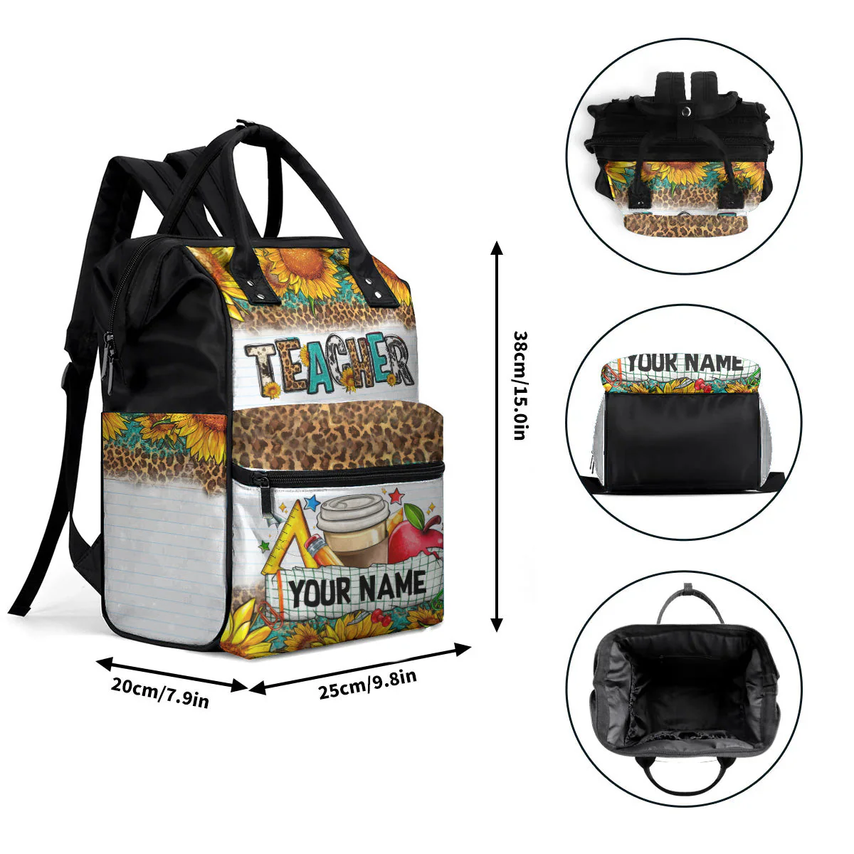 I’m Just A Nurse Lending My Hand - Personalized Duckbilled Backpack - Gift For Nurse HN02 - Image 9