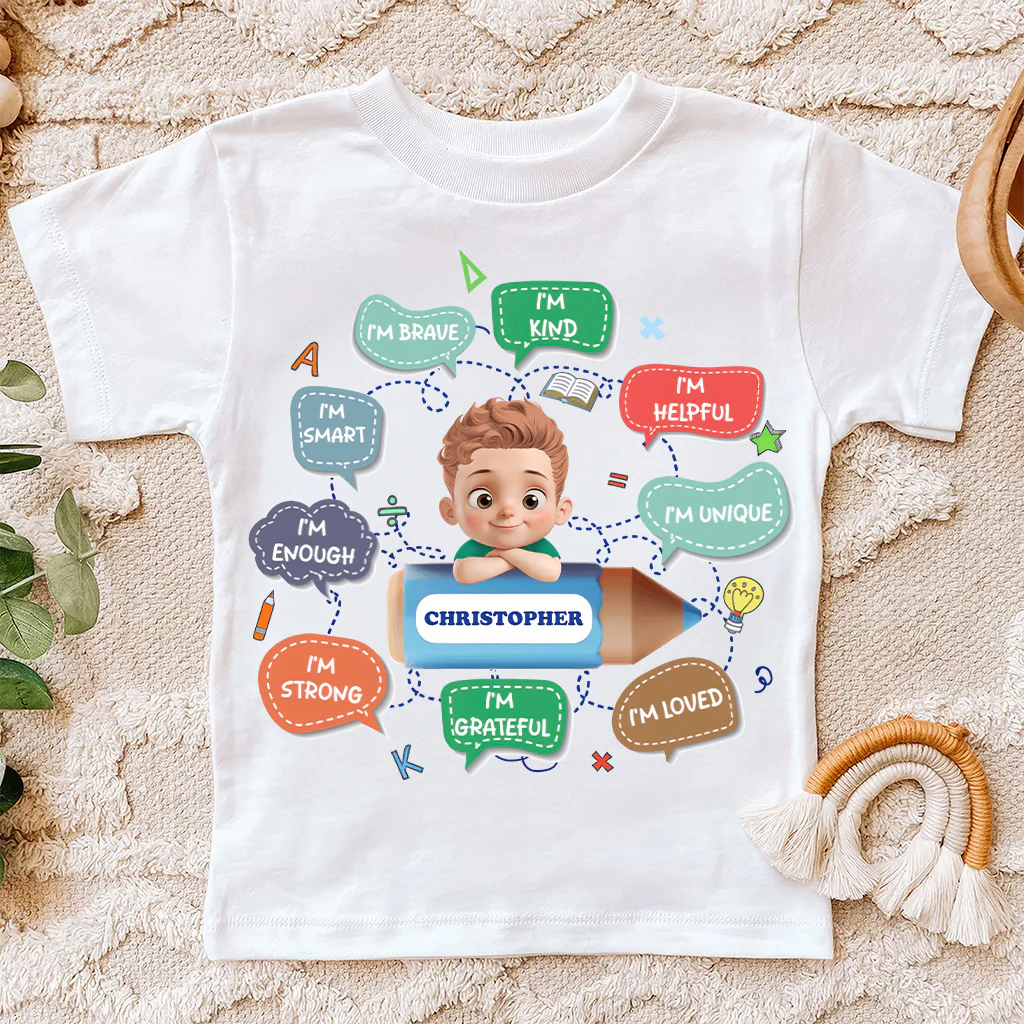 I'm Kind I'm Brave - Personalized Shirt - Back To School Gift For Kids | GR26 TD118 - Image 4
