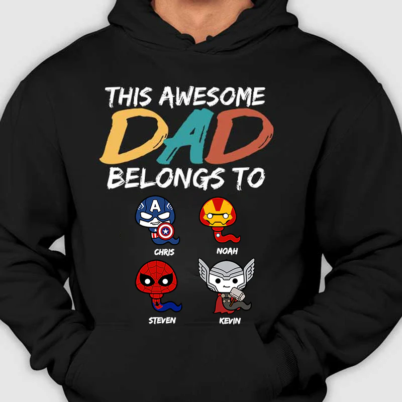 I'm Their Awesome Dad - Gift For Dad - Personalized TShirt - Image 2