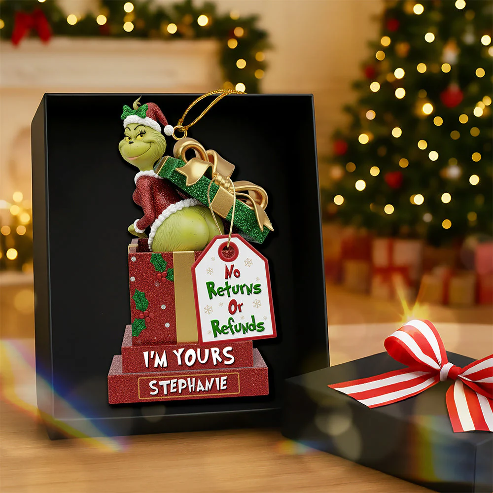 I'm Yours No Returns And Refunds - Personalized Acrylic Ornament - Gift For Couples NL122 - Image 3