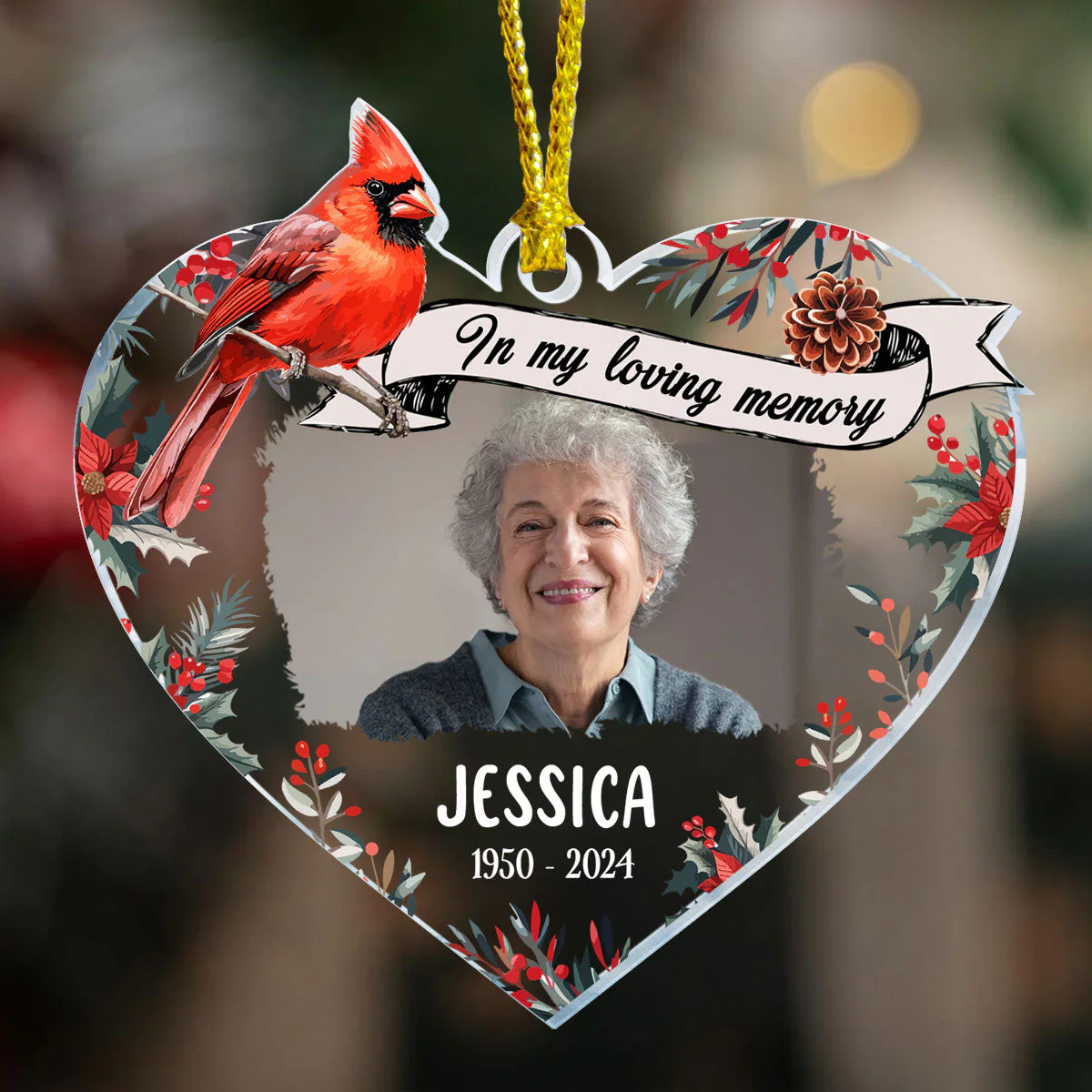 In My Loving Memory - Personalized Acrylic Ornament