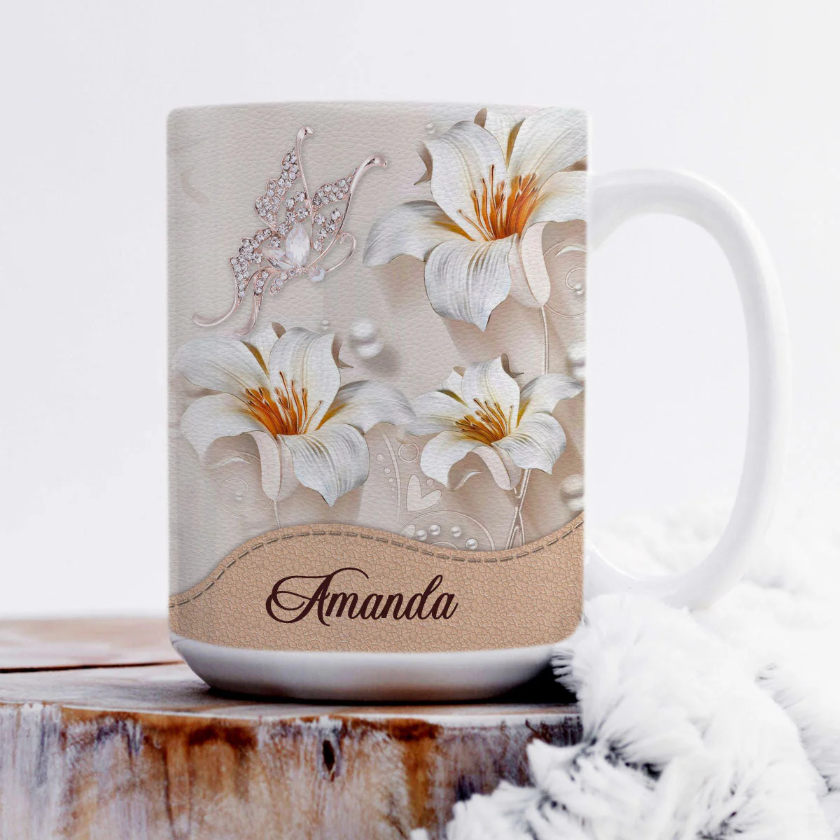 In The Beginning Was The World - Personalized Mug - Christian Gift For Her BA01 - Image 3