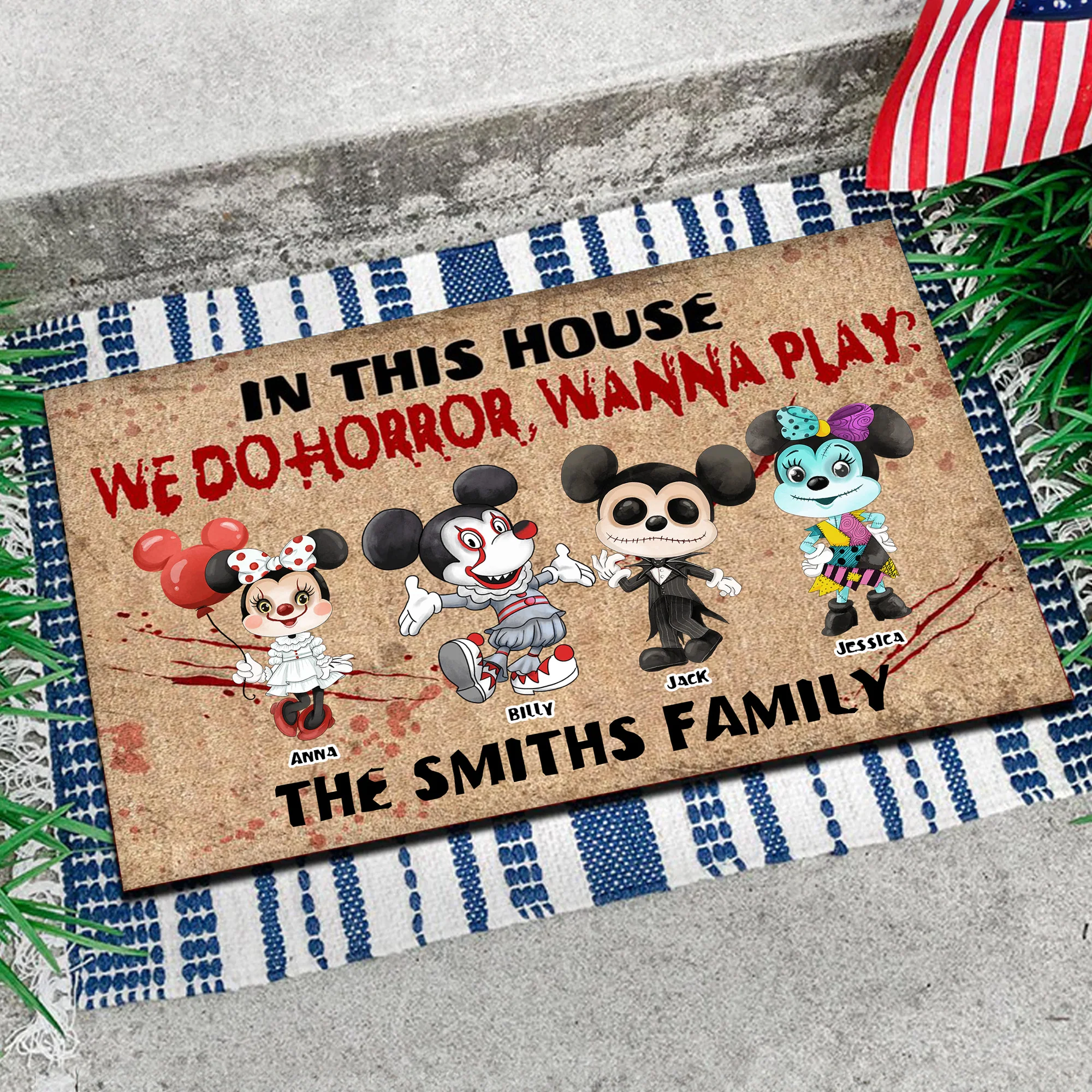 In This House We Do Horror Things - Personalized Door Mat - CL15 NA94 - Image 3