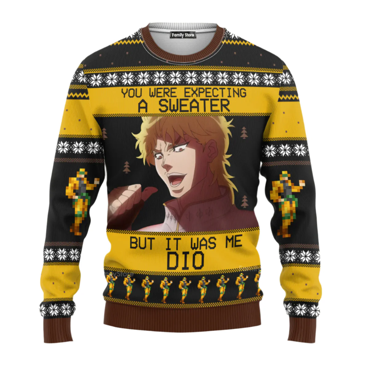 It Was Me Dio Jojo’s Bizarre Adventure - Ugly Christmas Sweater - Image 2
