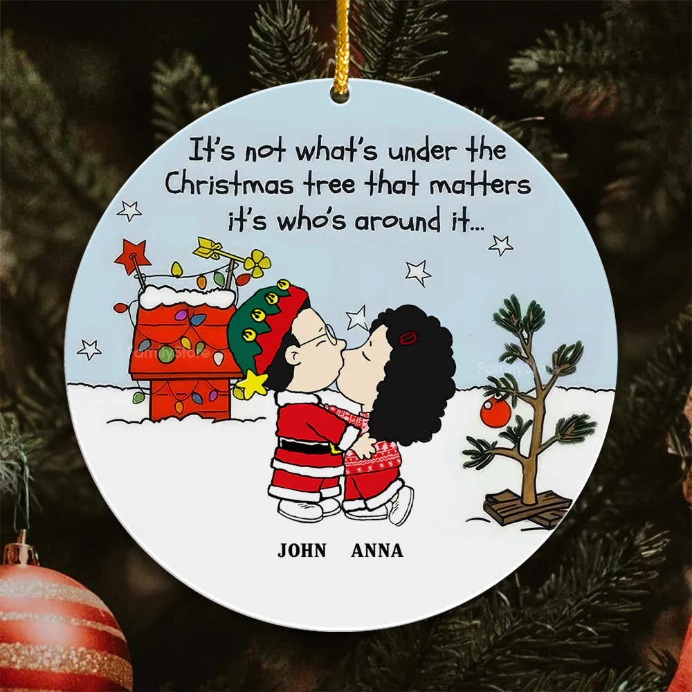 It's Not What's Under The Christmas Tree Peanut - Personalized Acrylic Ornament - Gift For Couple, Husband Wife - CL45 NH96