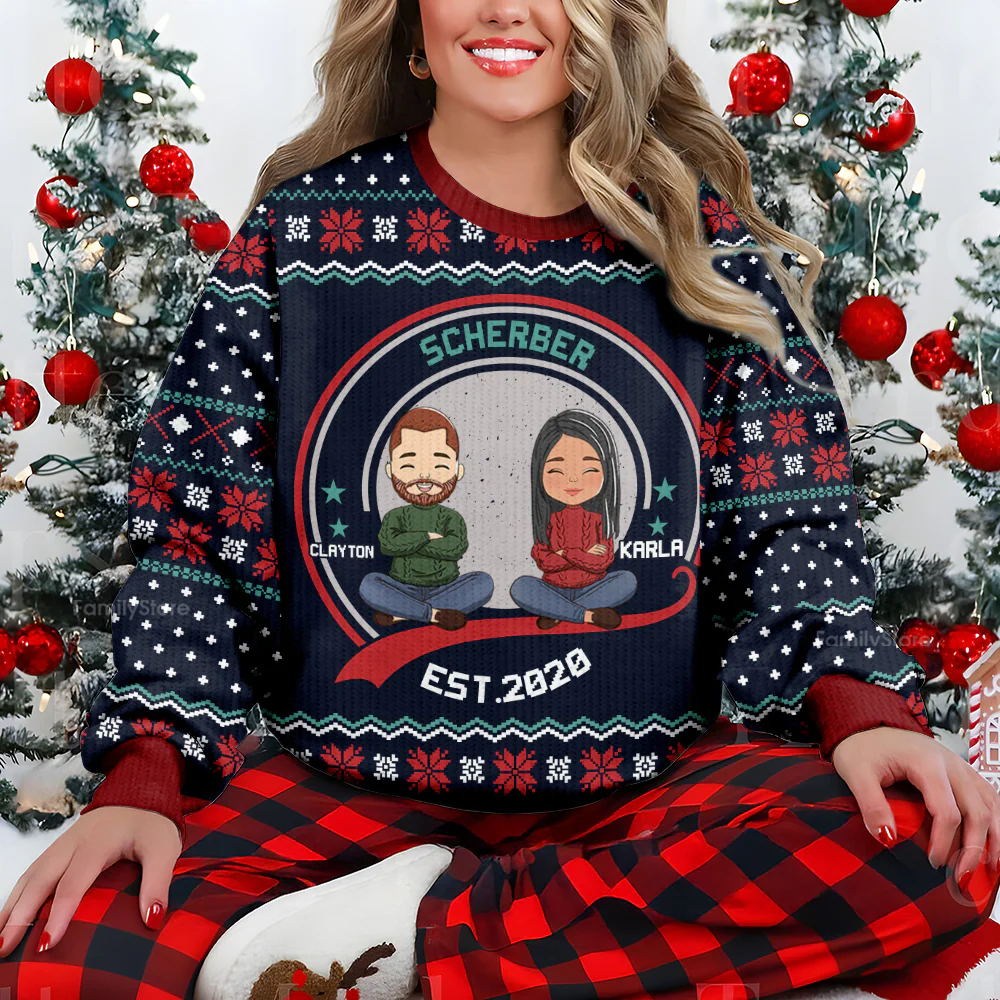 It's Time We Stay Together - Personalized Ugly Sweatshirt - Gift For Couple, Husband Wife, Anniversary CL35 NA94 - Image 2