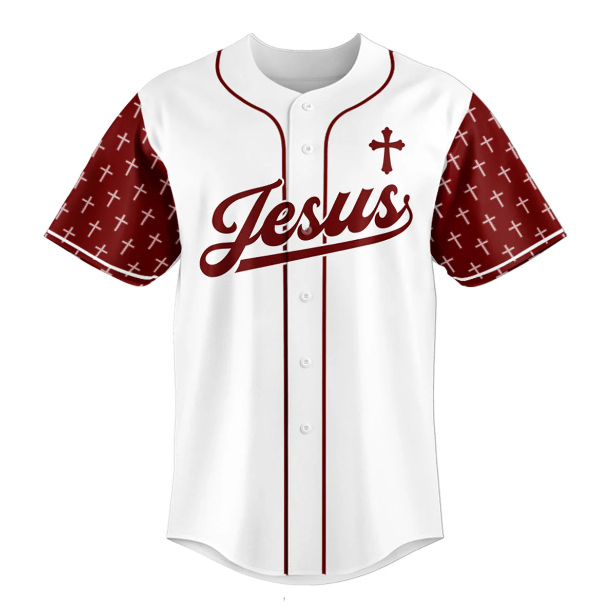 Jesus Baseball Jersey - Christant Gift For Him - Image 2