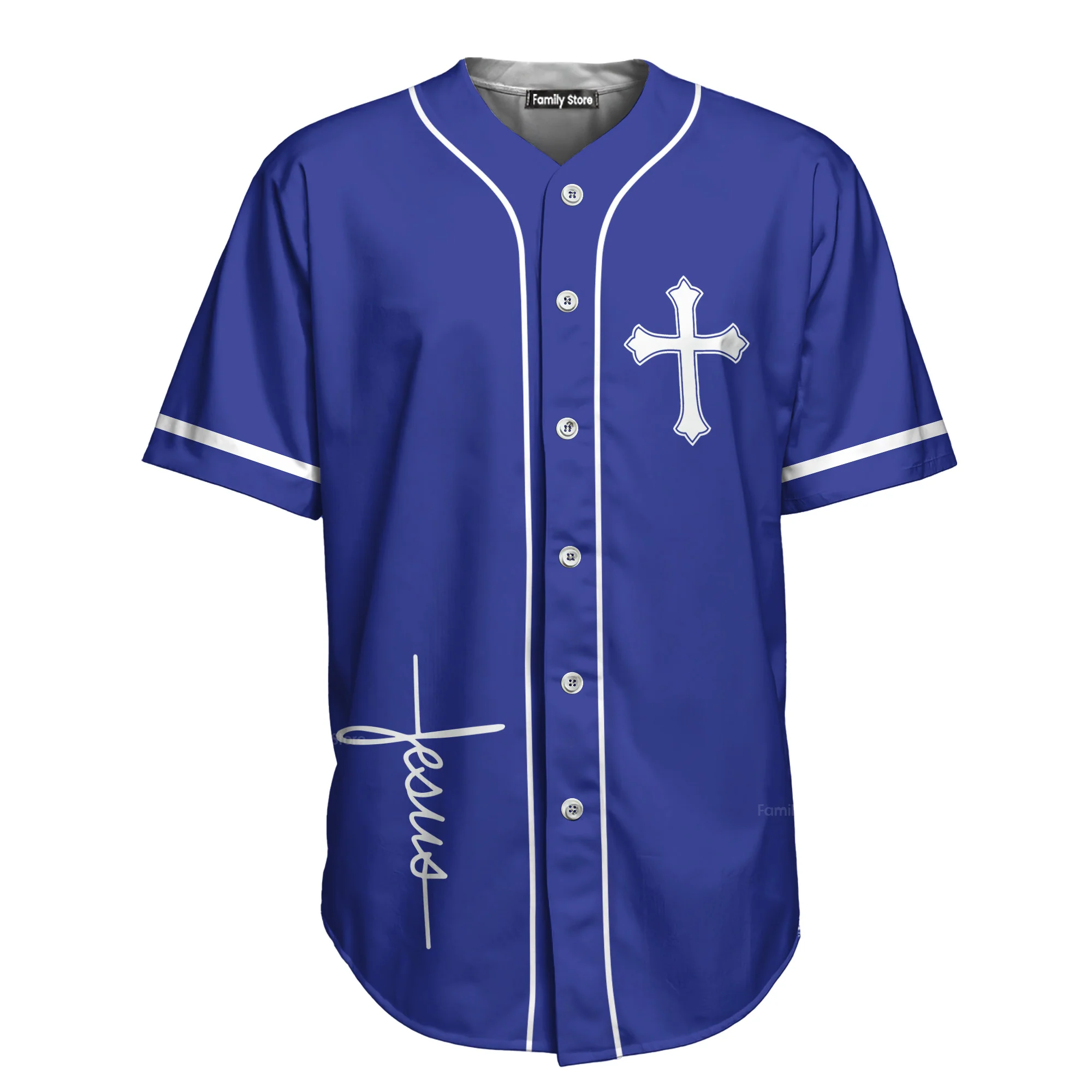 Don't be afraid - Baseball Jersey - Christant Gift For Him for God, Jesus, Christian - Image 6