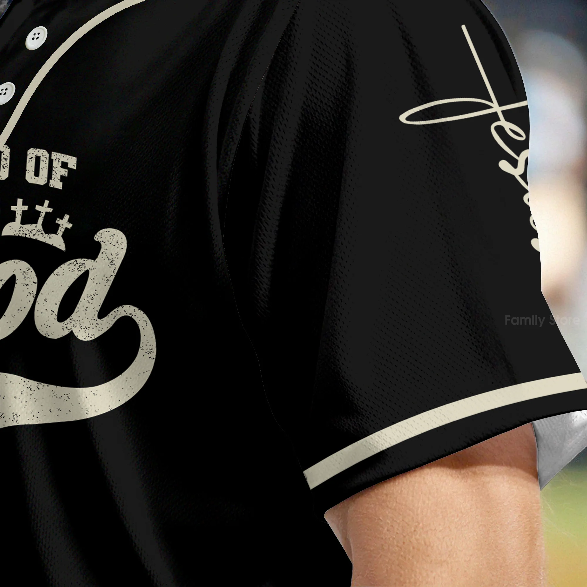 Faith Over Fear - Baseball Jersey - Christant Gift For Him for God, Jesus, Christian - Image 5