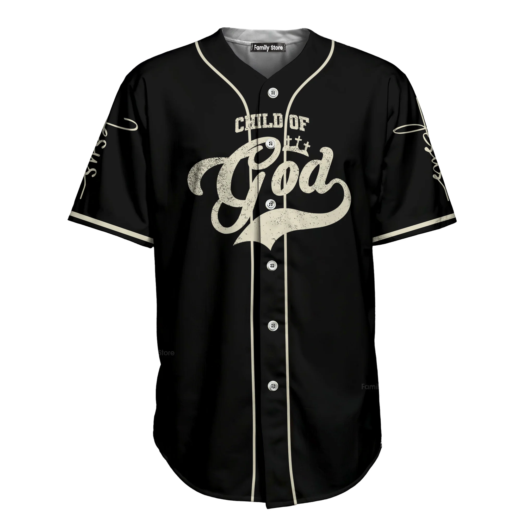 Faith Over Fear - Baseball Jersey - Christant Gift For Him for God, Jesus, Christian - Image 6