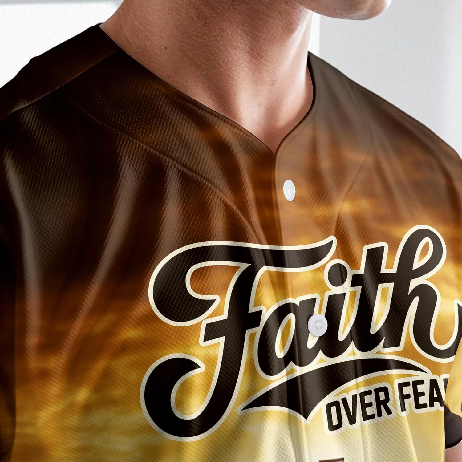 Jesus Faith Over Fear Cross Baseball Jersey Bundle - Image 7