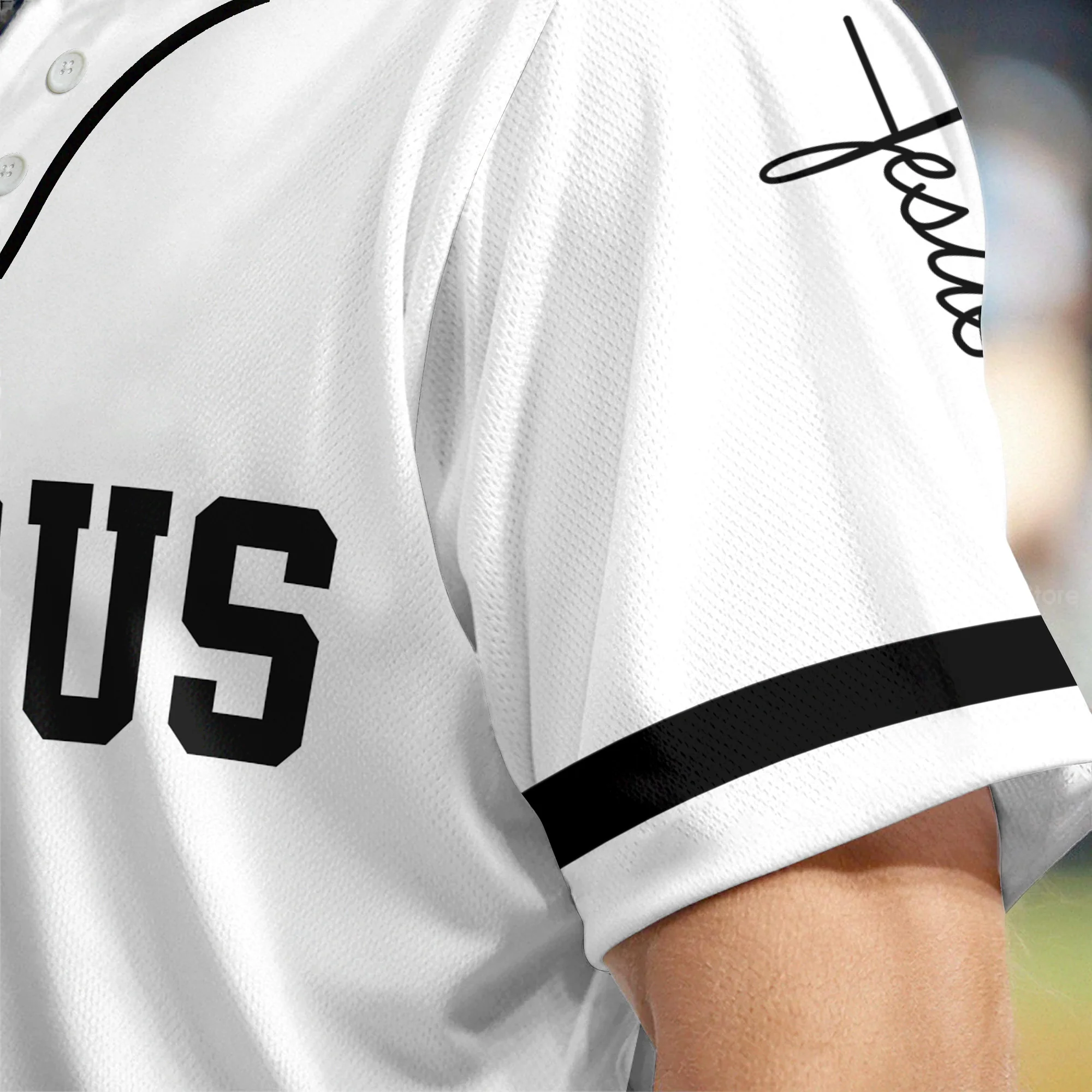 I fell in love with Who died for me - Baseball Jersey - Christant Gift For Him for God, Jesus, Christian - Image 5