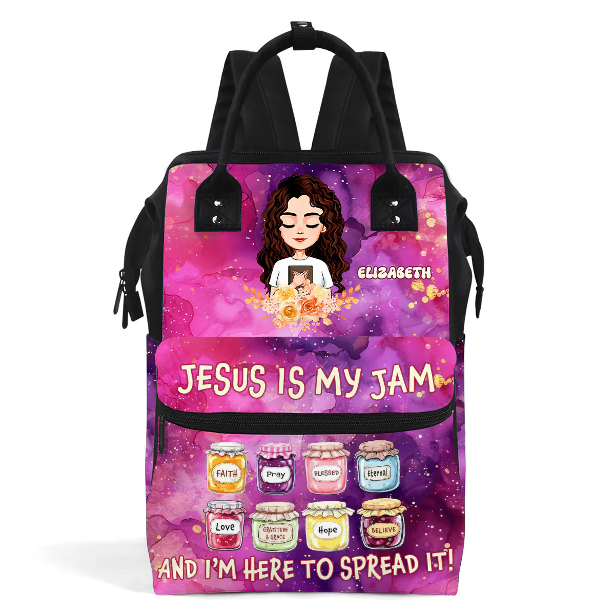 Jesus Is My Jam- Personalized Duckbilled Backpack | CLGOD05 PT