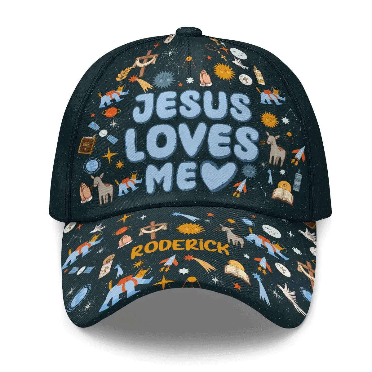 Jesus Loves Me - Personalized Classic Cap - Gift For Kids HN02