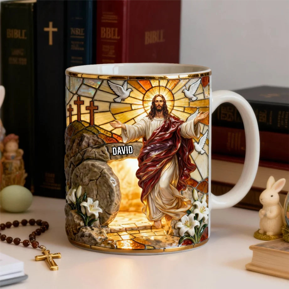 Jesus Resurrection - Personalized Mug - Easter Gift For Christian HH01