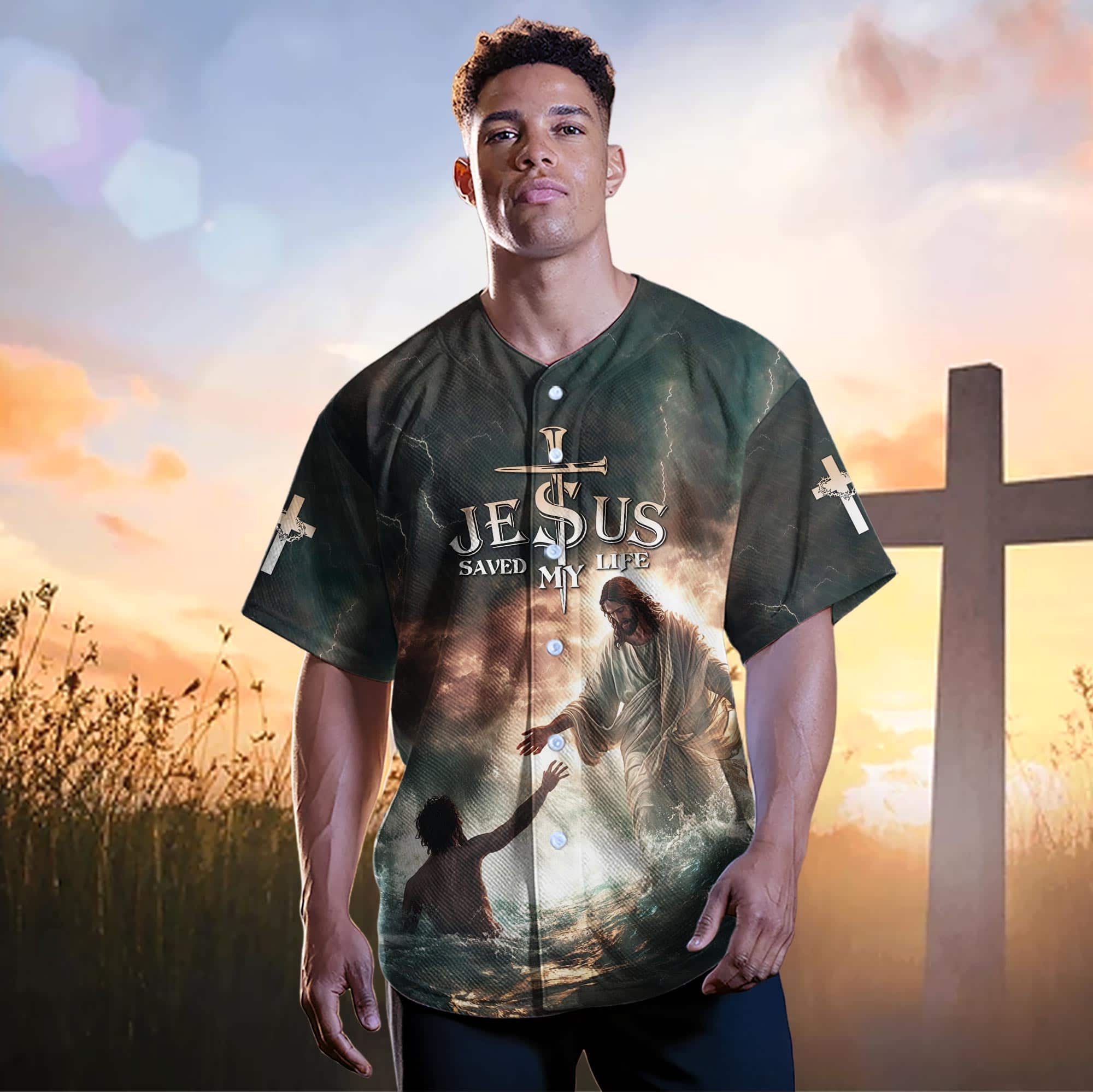 Jesus Save My Life Baseball Jersey Bundle - Image 10