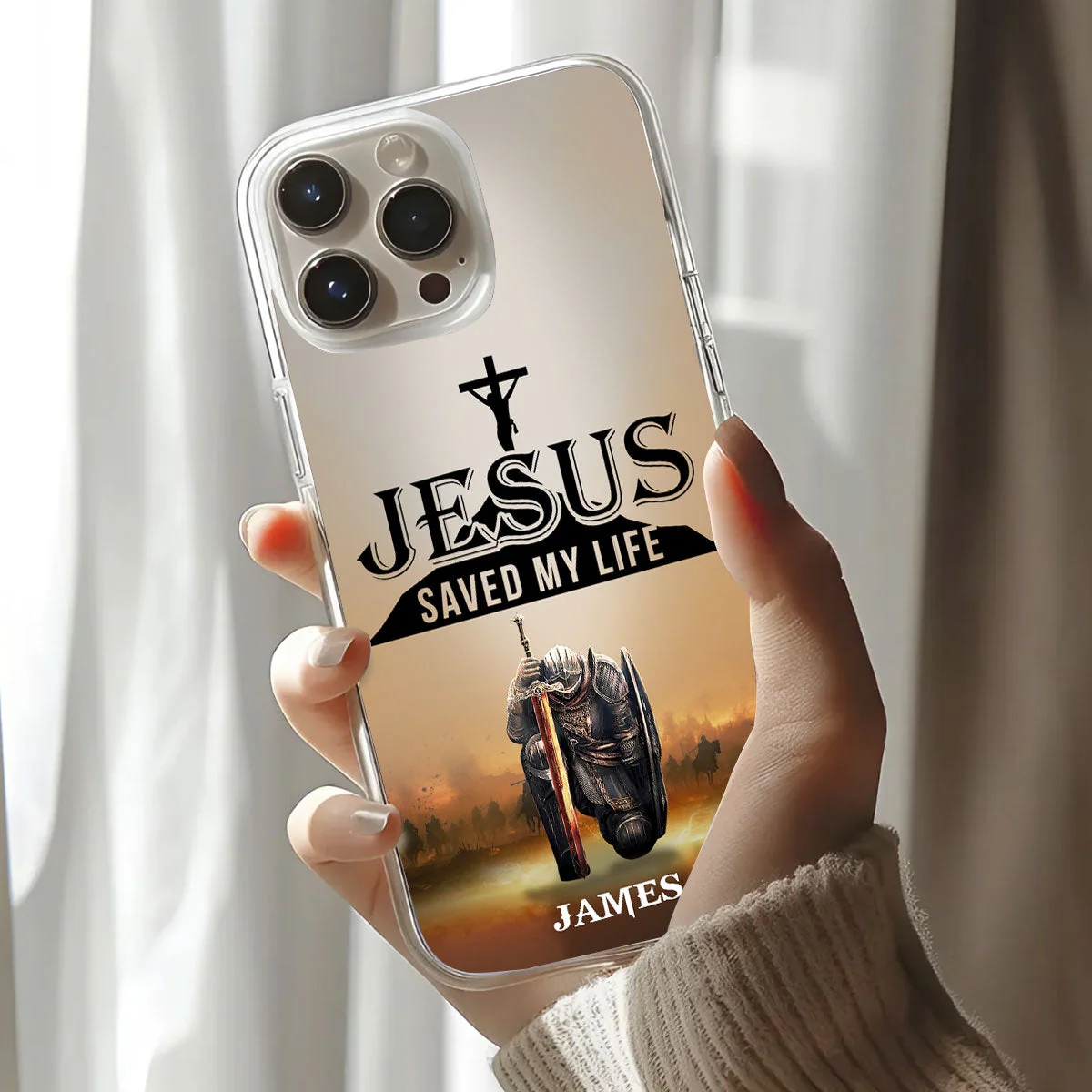 Jesus Saved My Life - Personalized Phone Case TD118 - Image 3