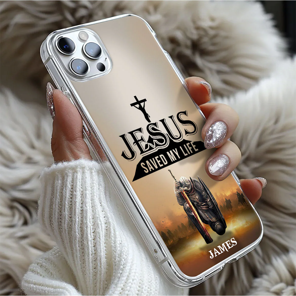 Jesus Saved My Life - Personalized Phone Case TD118 - Image 5