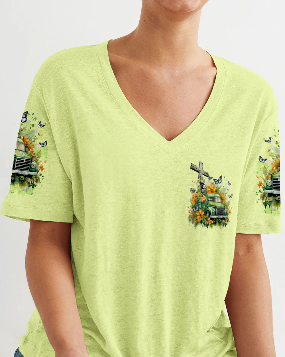 Jesus Take The Wheel Women's All Over Print Shirt - 1601242 - Image 11