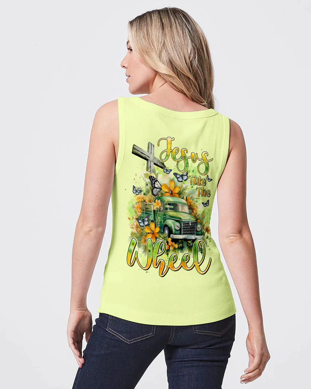 Jesus Take The Wheel Women's All Over Print Shirt - 1601242 - Image 14