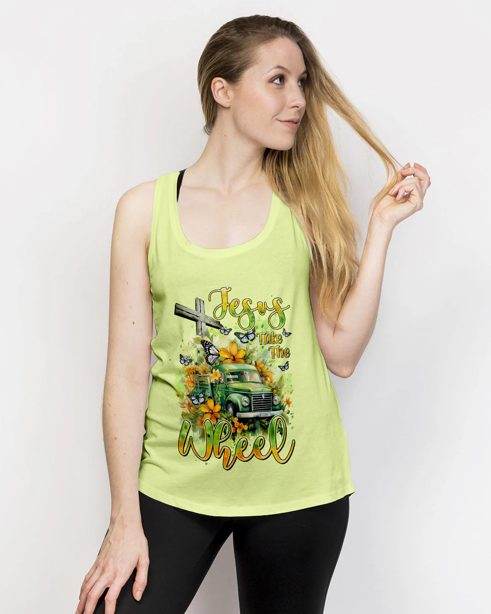 Jesus Take The Wheel Women's All Over Print Shirt - 1601242 - Image 16