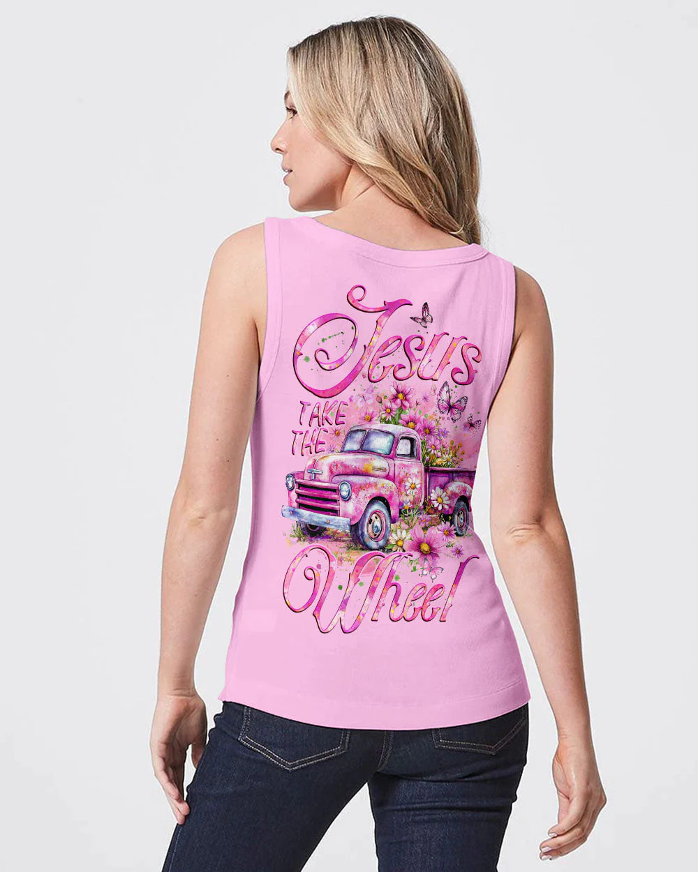 Jesus Take The Wheel Women's All Over Print Shirt - 1703252 - Image 14