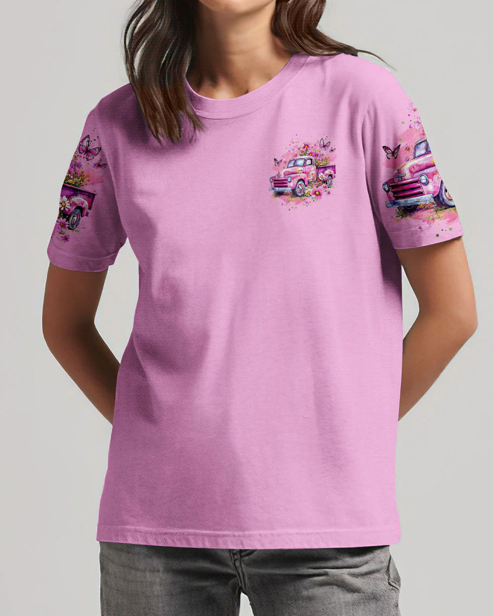Jesus Take The Wheel Women's All Over Print Shirt - 1703252 - Image 3