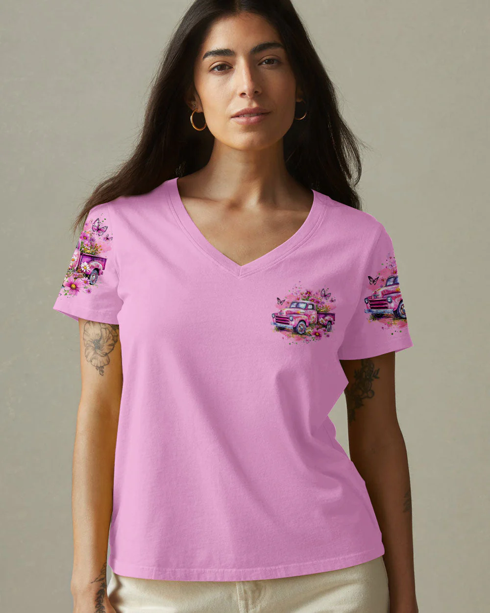 Jesus Take The Wheel Women's All Over Print Shirt - 1703252 - Image 5