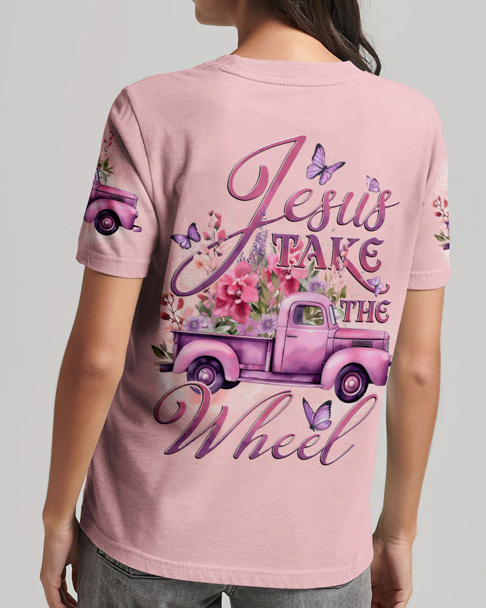 Jesus Take The Wheel Women's All Over Print Shirt - td0712232 - Image 12