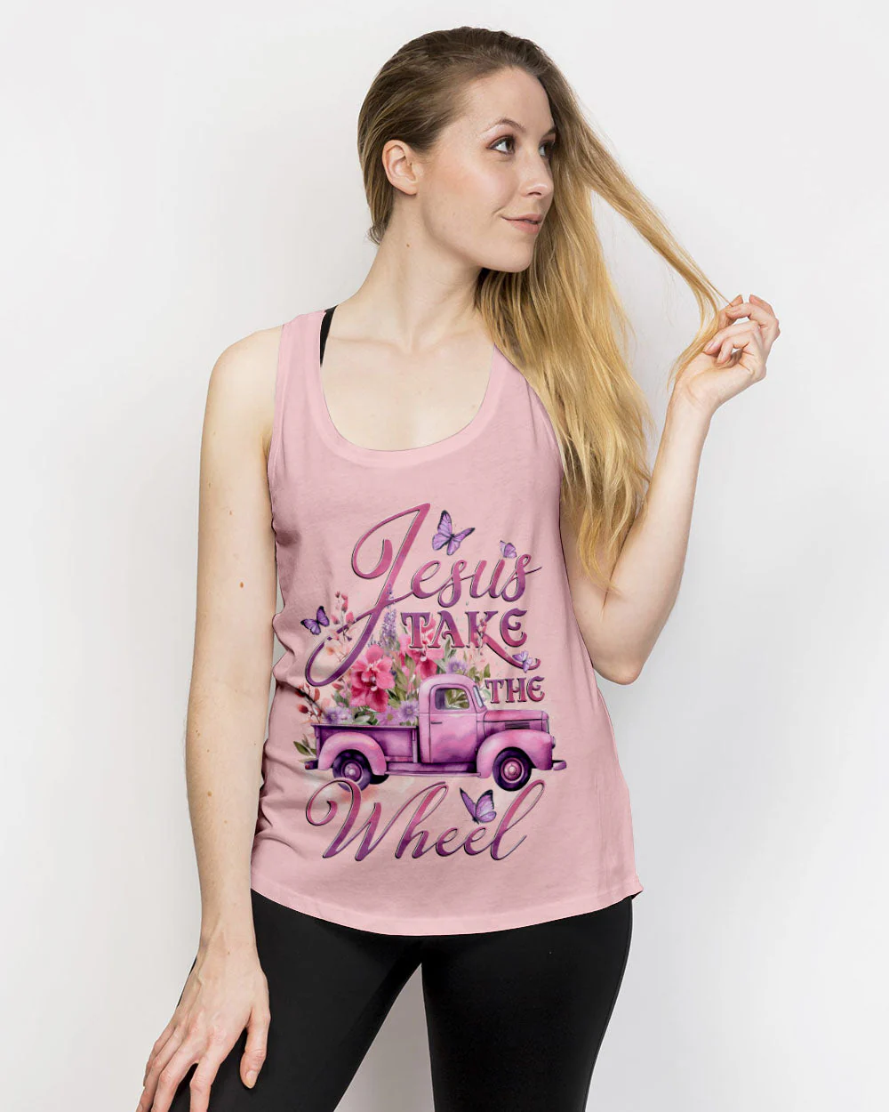 Jesus Take The Wheel Women's All Over Print Shirt - td0712232 - Image 16