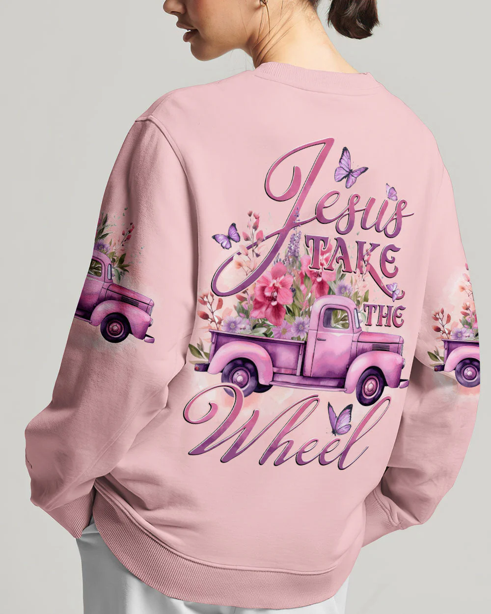 Jesus Take The Wheel Women's All Over Print Shirt - td0712232 - Image 7