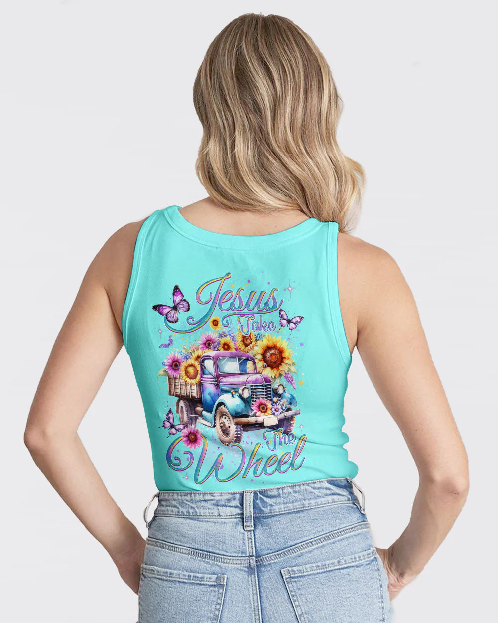 Jesus Take The Wheel Women's All Over Print Shirt - 0112232 - Image 12