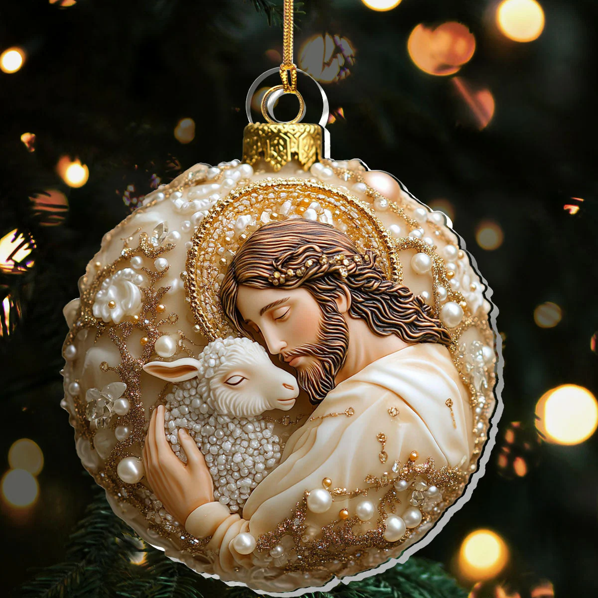 Jesus The Good Shepherd - Acrylic Ornament TD118